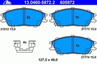 фото thumb №3, Тормозные колодки ham. перед hyundai getz 2002-, accent 2000-