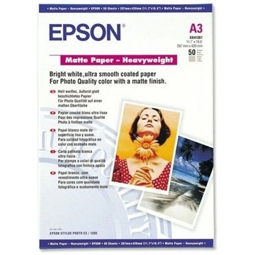 фото №1, Бумага фотографический epson c13s041261 50 шт.. 167 g/m² матовый