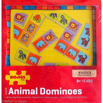 Деревянное DOMINO SAFARI для самых маленьких бигджигов