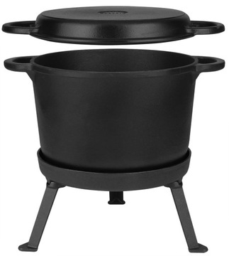 Kociołek myśliwski, na pieczonki 15l żeliwny MK605 Rossner grill