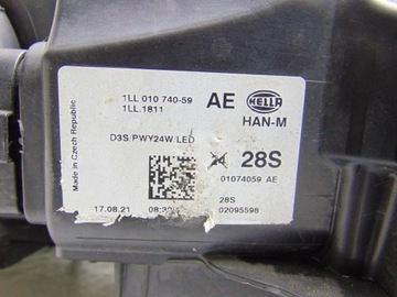 фото thumb №10, Фара лампа левый перед передняя bi ксенон audi a3 s3 8v 8v0941043a