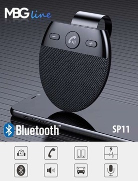 Zestaw głośnomówiący MBG LINE BT 5.0 autostart PL