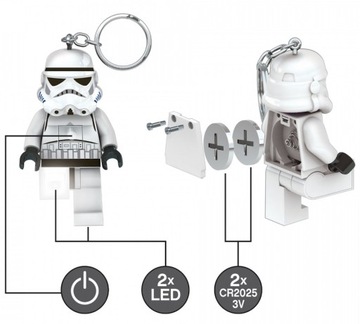 LEGO STAR WARS BRELOK LATARKA STORMTROOPER BRELOCZEK + TORBA PREZENTOWA