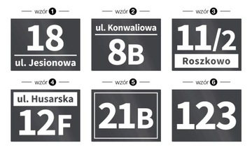Адресная табличка с номером дома АНТРАЦИТ 20х15
