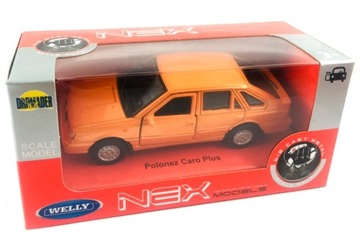 МОДЕЛЬ POLONEZ CARO PLUS METAL WELLY 1:34 ОРАНЖЕВЫЙ