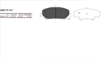 фото thumb №2, Гальмівні колодки гальмівні передні toyota previa 06-