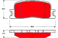 фото thumb №1, Trw тормозные колодки тормозные toyota задняя camry trw