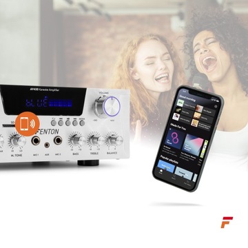 HIFI-усилитель для караоке 2x300 Вт USB FM BT высокой мощности