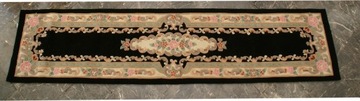 Ковер Aubusson шерстяной 69х305 черный (коврик)