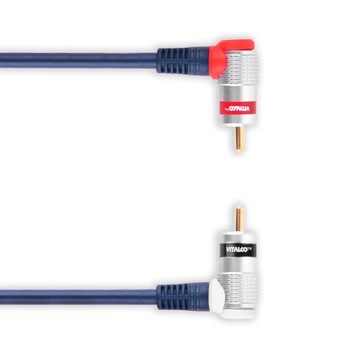 Кабель 2x RCA Cinch угловые вилки VITALCO 3,0 м