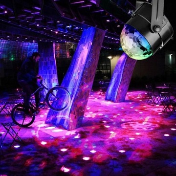 ПРОЕКТОР DISCO BALL, СВЕТОДИОДНЫЙ ОТРАЖАТЕЛЬ RGB