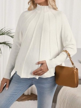SHEIN Свитер для беременных с кокеткой и рукавами реглан S