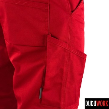 DuduWork РАБОЧИЕ БРЮКИ Красные наколенники 56
