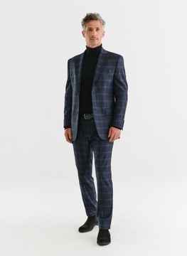 Темно-синий пиджак в клетку Slim Fit PAKO LORENTE 176/54
