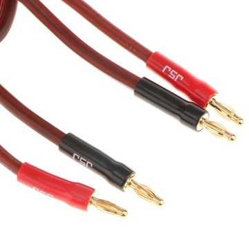 6ft wtyczka bananowa kabel audio przewód głośnikow