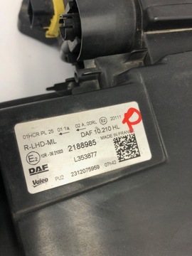 фото thumb №11, Daf xg xg+ лампы лампа правая левая комплект новый модель 2188985 2188984