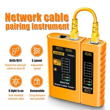 Инструмент тестирования тестера кабеля Ethernet