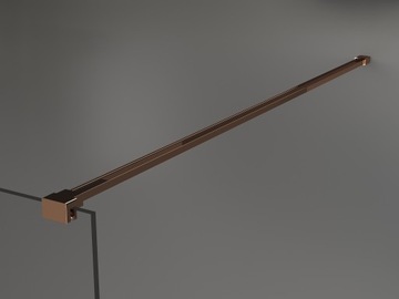 MEXEN KIOTO ŚCIANKA PRYSZNICOWA WOLNOSTOJĄCA 100 x 200 ROSE GOLD szkło 8 mm
