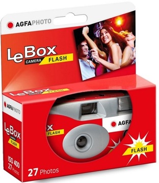 Aparat jednorazowy AGFA LeBox ISO 400 27 flash