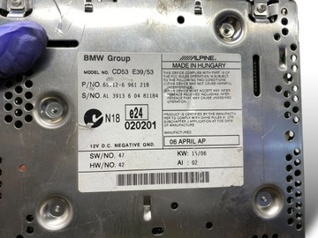 фото thumb №9, Bmw x5 e53 3000cm3 2006 панель / радиопроигрыватель cd/dvd/gps suv 65126961218