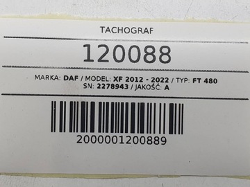 фото thumb №8, Тахограф se5000-8 daf 2278943 xf 106 cf 2021 європа
