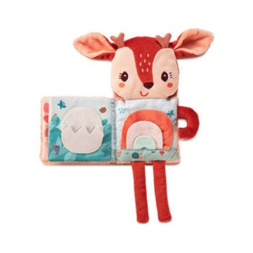 LILLIPUTIENS Сенсорная мягкая игрушка с книжкой Deer Stella 3 м+