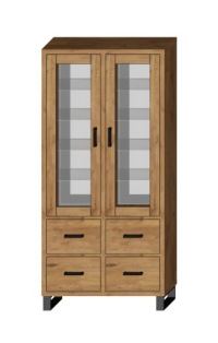 Шкаф SARA LOFT 2D4SZ 100 высокий металлический - ремесленник