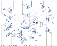 Петля двері задніх правих верхній renault captur 2 clio v symbioz в Україні, фото thumb