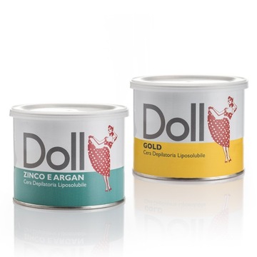 DOLL Xanitalia Набор 2x воска для депиляции в банке 400мл + НАГРЕВАТЕЛЬ