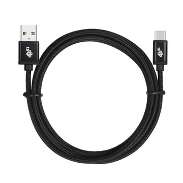 Кабель USB-USB C 1,5 м, черная веревка