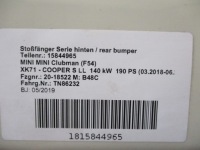 Бампер mini f54 4x pdc s задній задній Недорого, фото thumb