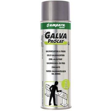 AMPERE Cynk w sprayu 500ml farba galwanizująca mat