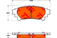 фото thumb №2, Гальмівні колодки гальмівні lexus задня gs is rx 2,0-3,5 08- tr