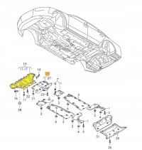 Плита под двигатель audi a8 d4 2010 - 2017 материал Доставка, фото thumb