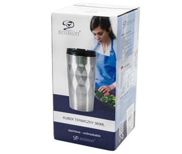 KUBEK TERMICZNY TERMOS SZCZELNE ZAMKNIĘCIE DZIUBEK 380 ML