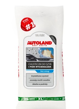 САЛФЕТКИ AUTOLAND ДЛЯ ОКОН И ЩЕТКОВ СТЕКЛООЧИСТИТЕЛЕЙ (25 ШТ)