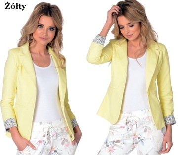 Женская хлопковая куртка, итальянский стиль, декорированные рукава, COLORS XL/42