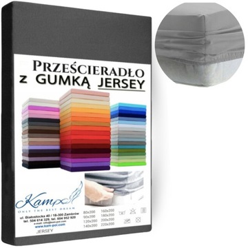 PRZEŚCIERADŁO JERSEY Z GUMKĄ BAWEŁNA 100X200 MIX KOLORÓW Wysoka Jakość