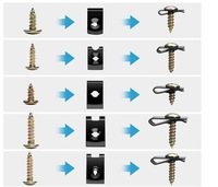 фото thumb №4, Пластинки монтажные винты подкладки do кузов бампер большой набор 170szt