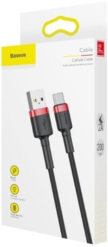 USB-кабель BASEUS Cafule CATKLF-C91 2A USB C 2м
