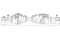 фото thumb №11, Піввісь привідна opel astra j 2.0cdti 09- права mtm nty