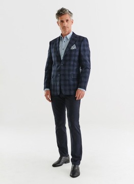 Granatowa casualowa marynarka męska Slim Fit PAKO LORENTE 50/188