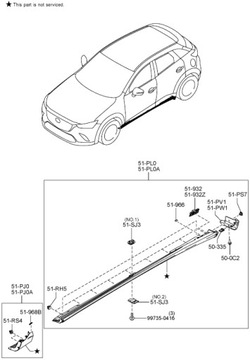 фото thumb №3, Заглушка порога перед права mazda cx-3 dk 2015-2022 оригінал