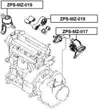 фото thumb №1, Подушка двигуна mazda 6 gh 08-13 задня