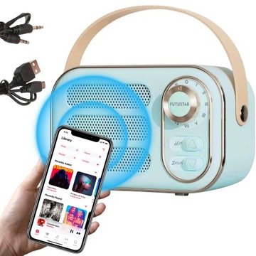 FM BLUETOOTH КУХОННОЕ РАДИО ПЕРЕЗАРЯЖАЕМОЕ USB ПОРТАТИВНОЕ РЕТРО КАРМАННОЕ