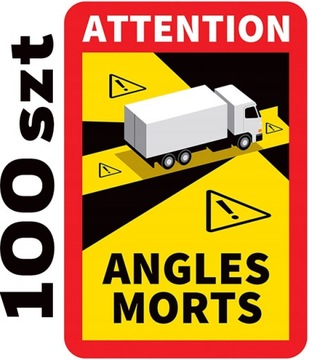 100 шт. Наклейки ANGLE MORTS France TIR