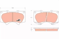 фото thumb №2, Gdb3364/luc тормозные колодки тормозной. toyota land cruiser prado trw