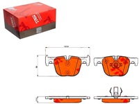 фото thumb №1, Гальмівні колодки гальмівні bmw задня 3 11- 4 13 - trw