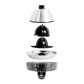 Wyciskarka do cytrusów 2 stożki Kitchencook PRESSPOD BLACK PIANO