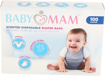 ПАКЕТЫ ДЛЯ ИСПОЛЬЗОВАННЫХ ПОДгузников BABYMAM 100 шт.